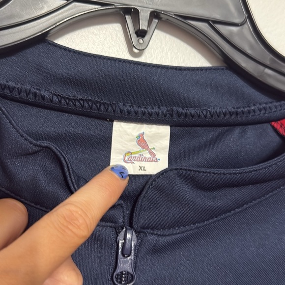 St. Louis Cardinals quarter zip up short sleeve pullover - Picture 6 of 10